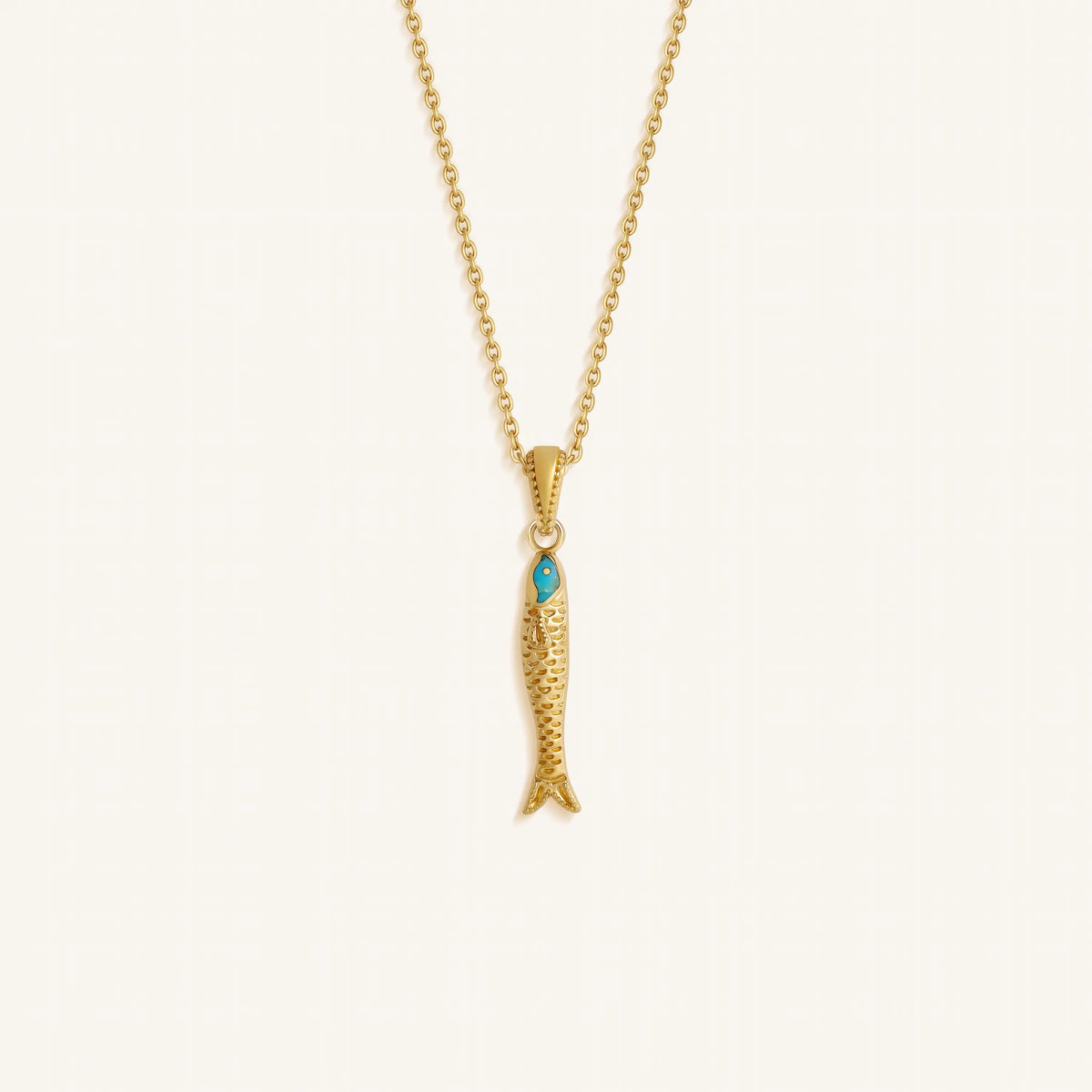 Prosperity Flow Turquoise Fish Necklace