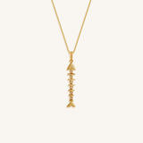 Prosperous Flow Fish Cubic Zirconia Necklace