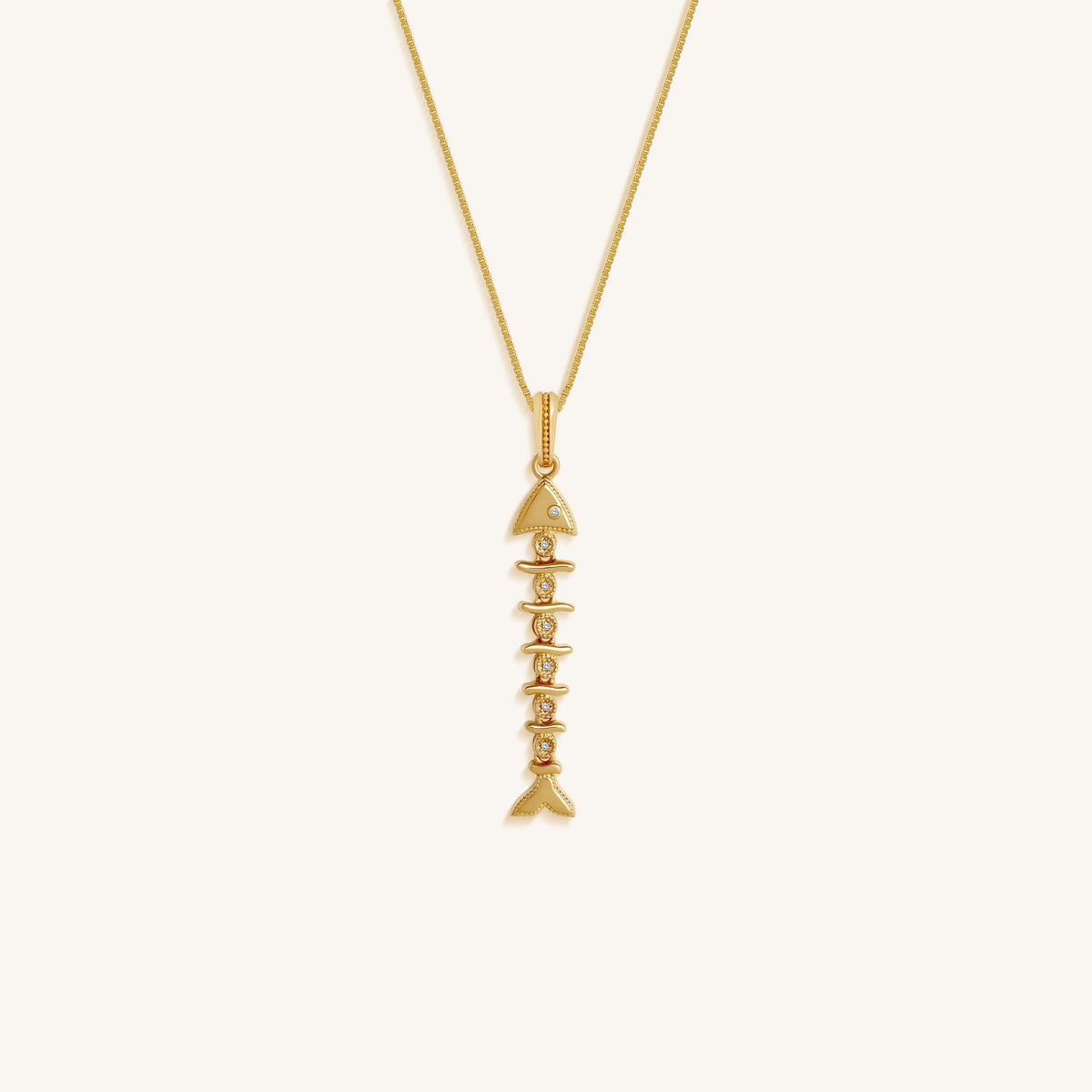Prosperous Flow Fish Cubic Zirconia Necklace