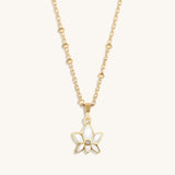 Life Bringer - 14K Gold Lotus Necklace