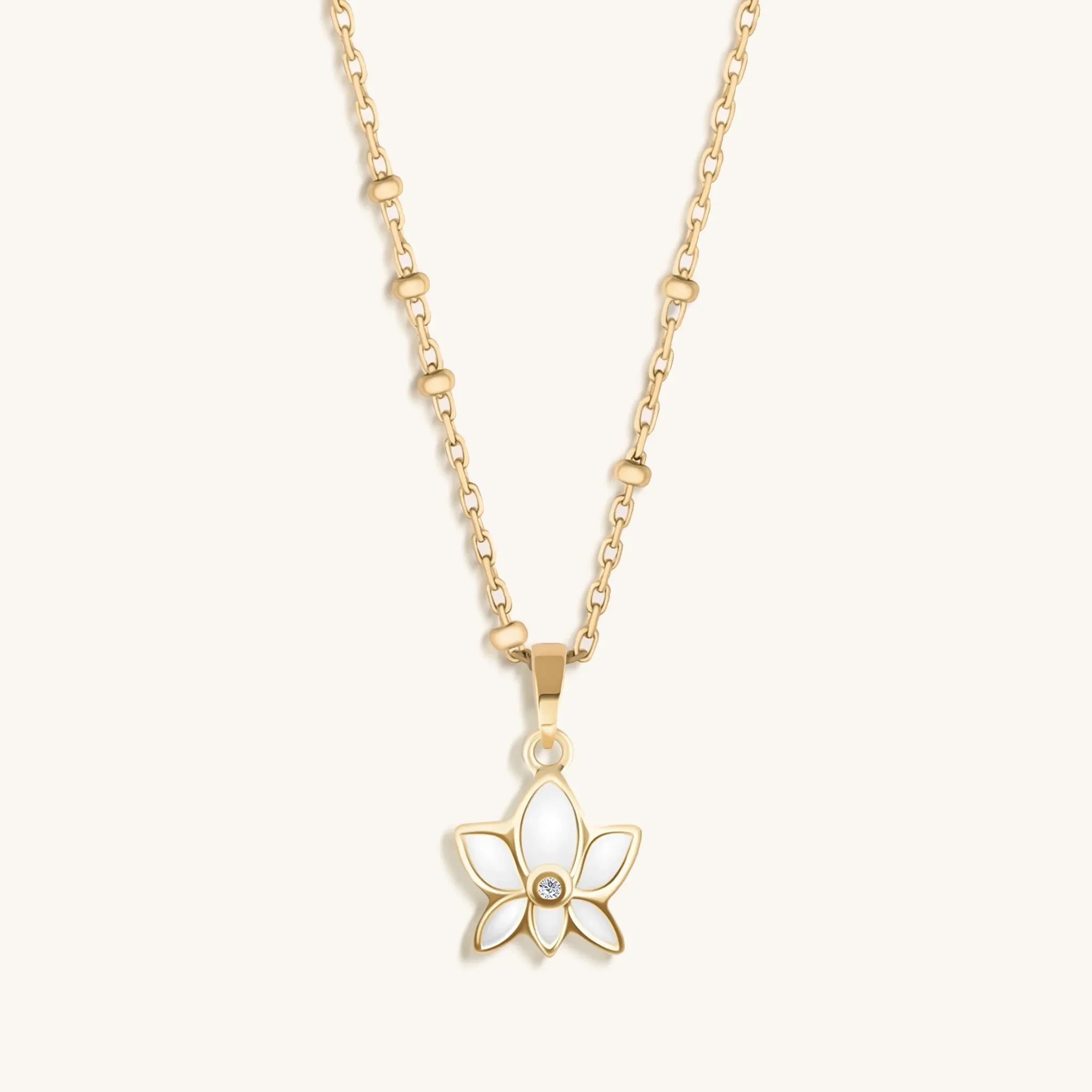 Life Bringer - 14K Gold Lotus Necklace