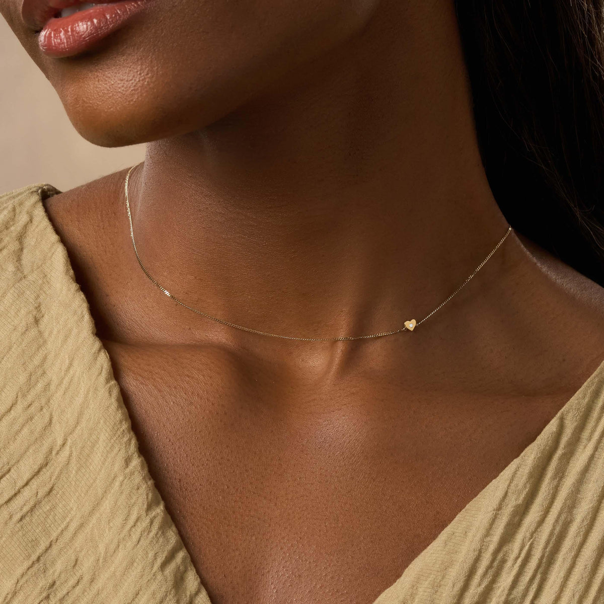 Radiant Soul 14K Gold Heart Necklace