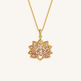 Awakened Light Opal Lotus Necklace
