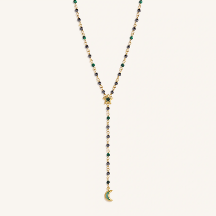 Moonlit Serenity Moon & Star Necklace