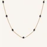Tranquil Gleam Hematite Station Necklace