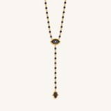 Celestial Ward Aquamarine & Hematite Necklace