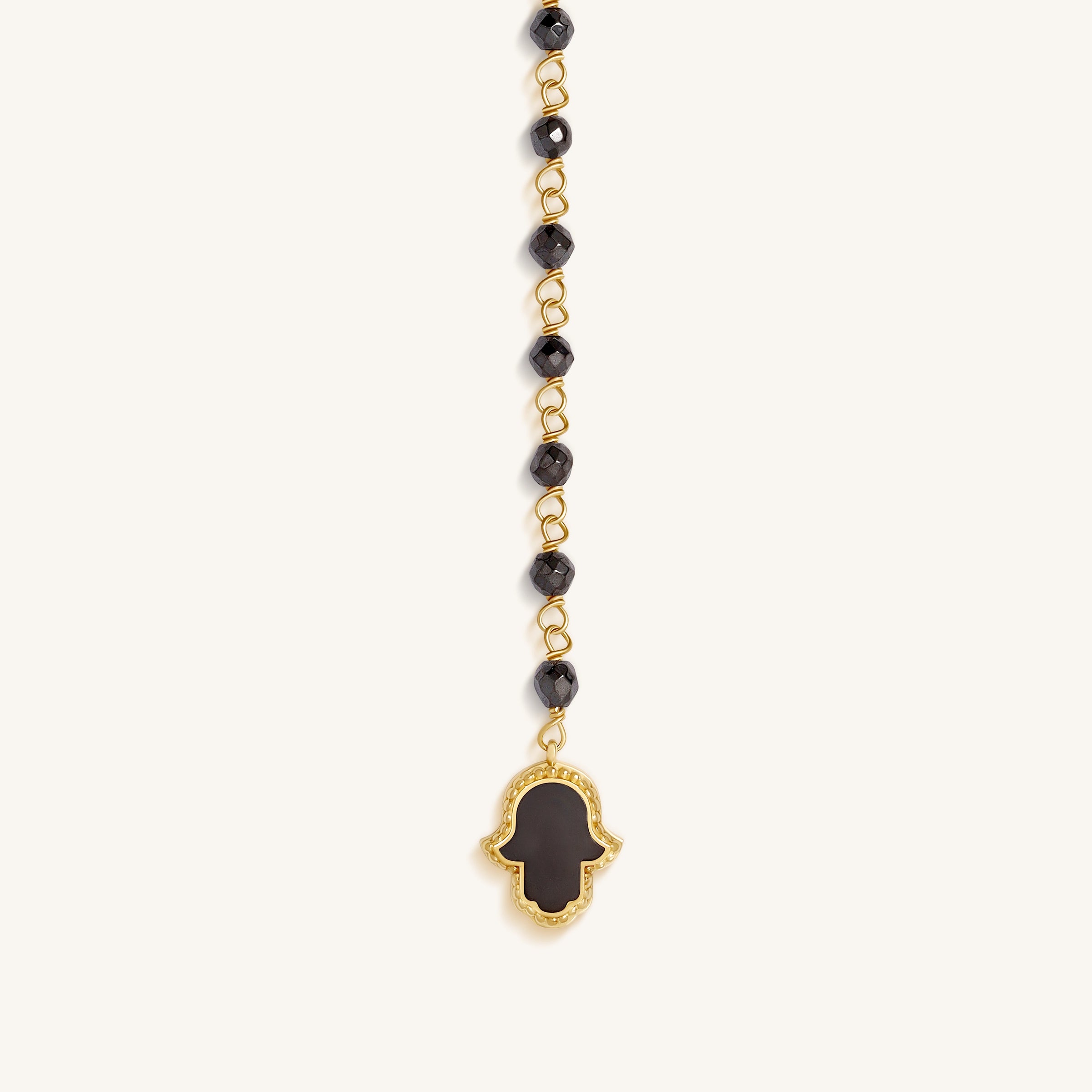 Celestial Ward Aquamarine & Hematite Necklace