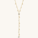 Diamond Mind Gold Rosary Necklace