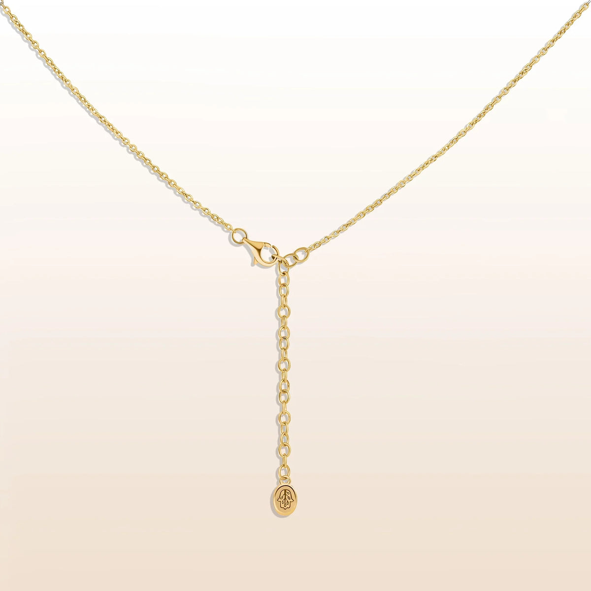 Diamond Mind Gold Rosary Necklace