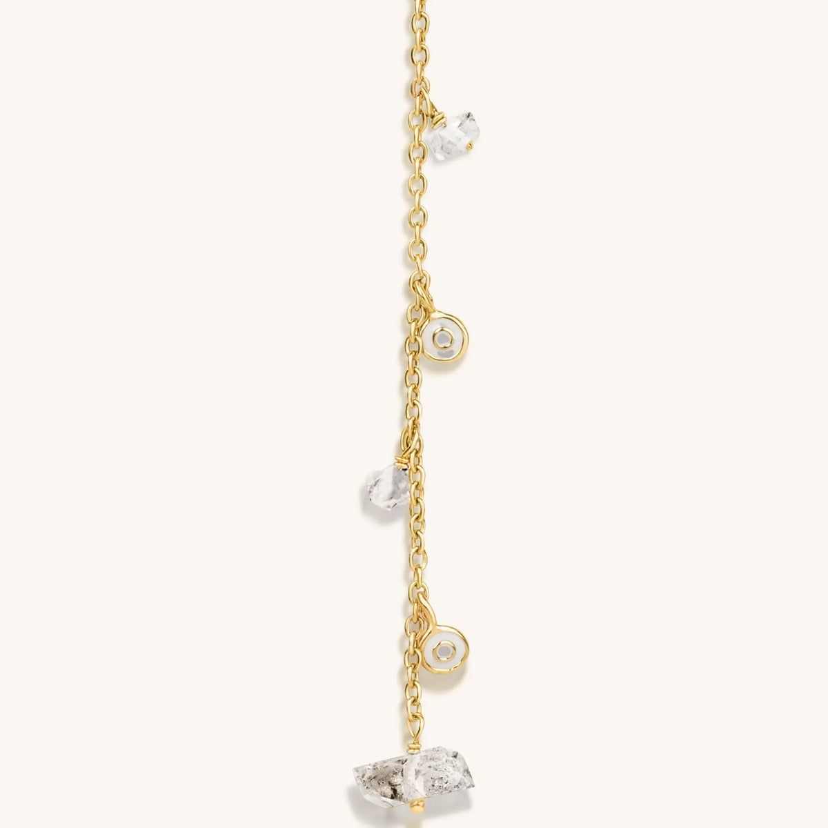 Diamond Mind Gold Rosary Necklace
