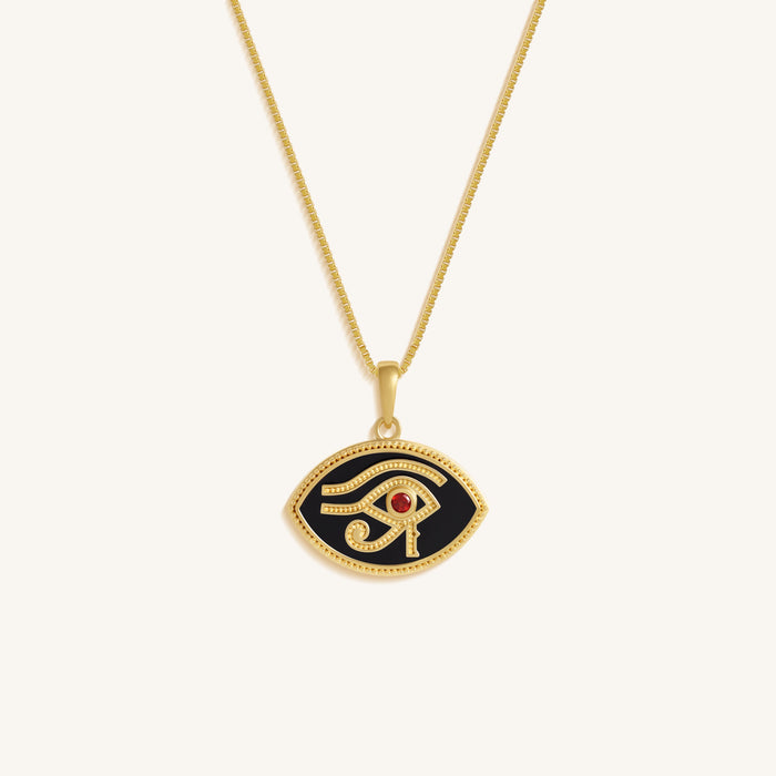 Radiant Vigil Eye of Horus Necklace
