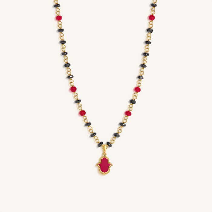 Inner Light Hamsa Gold Necklace