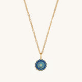 Embraced Individuality Birthstone Astro Wheel Charm Necklace