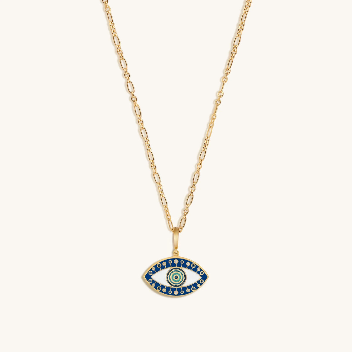 Unwavering Acceptance Evil Eye Charm Necklace