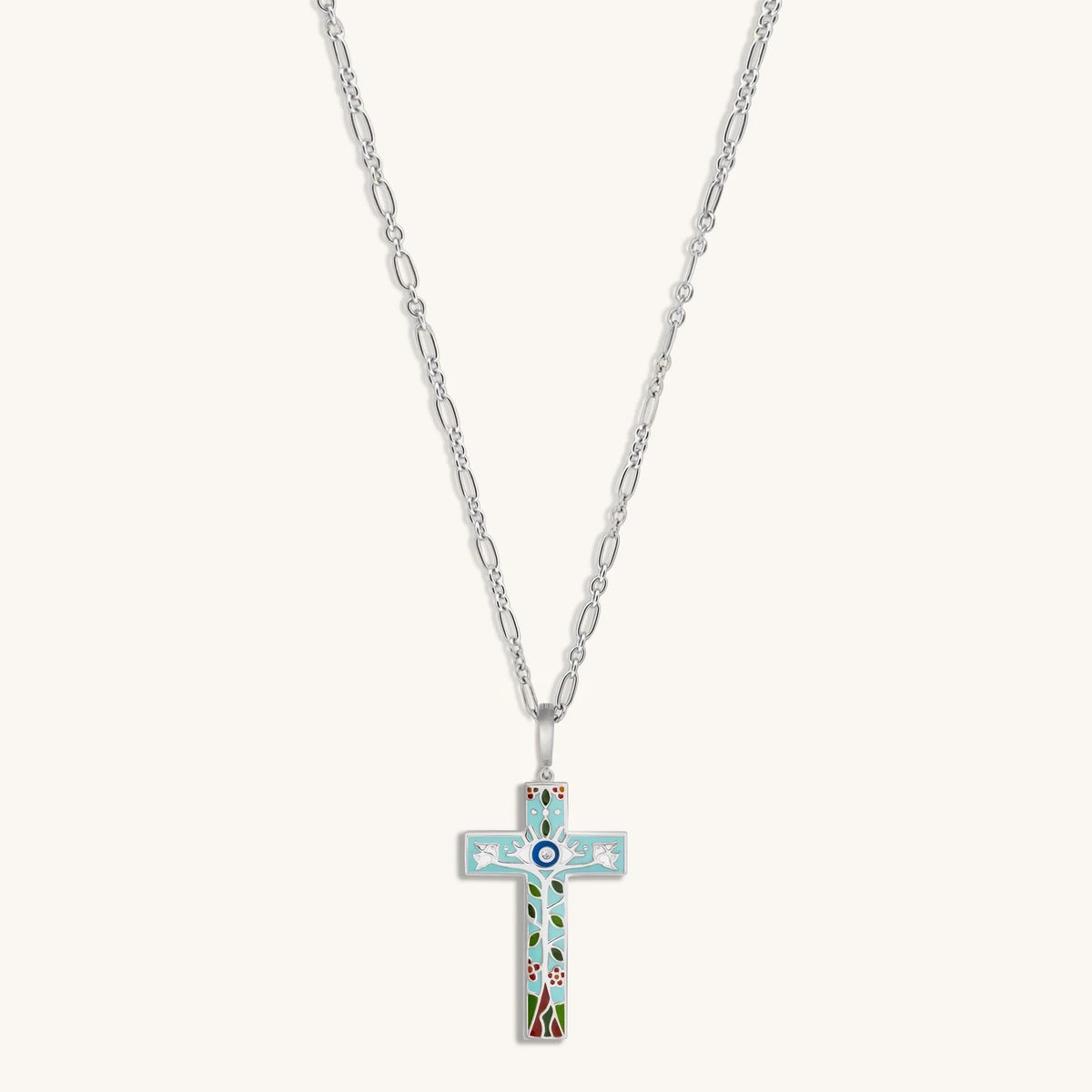Divine Guidance Cross Charm Necklace