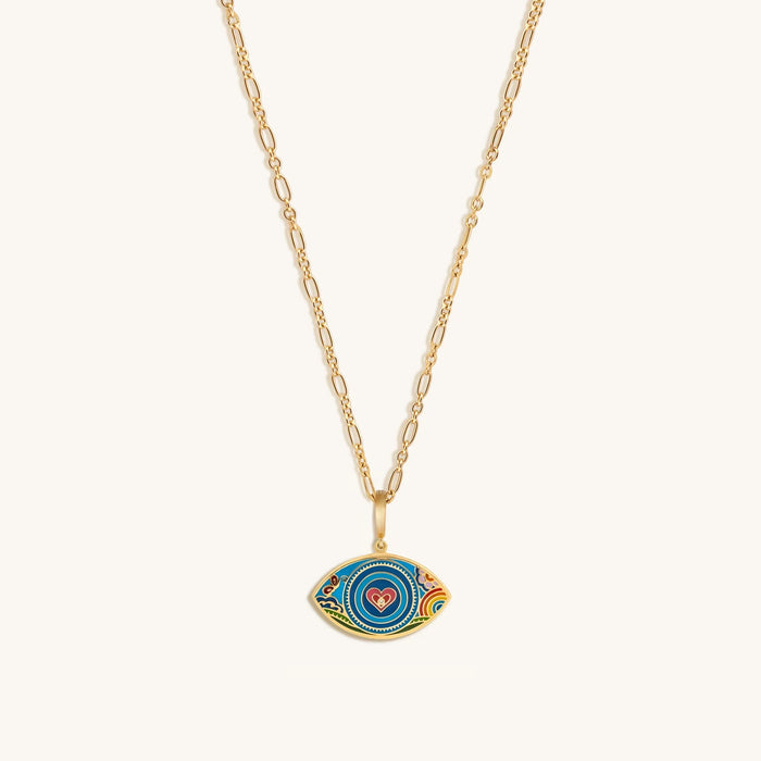 LIMITED EDITION: Kaleidoscope Visions Evil Eye Charm Necklace