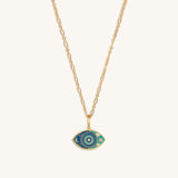 Universal Consciousness Evil Eye Charm Necklace