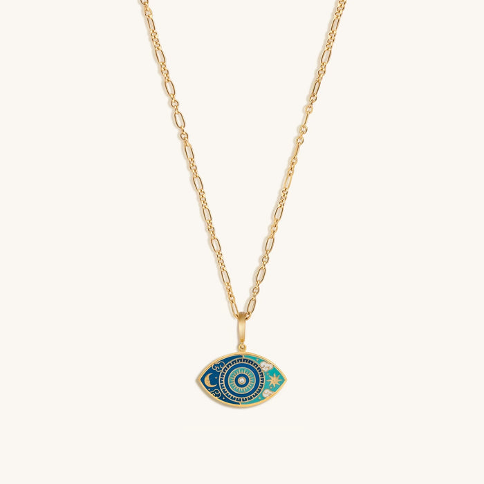 Universal Consciousness Evil Eye Charm Necklace