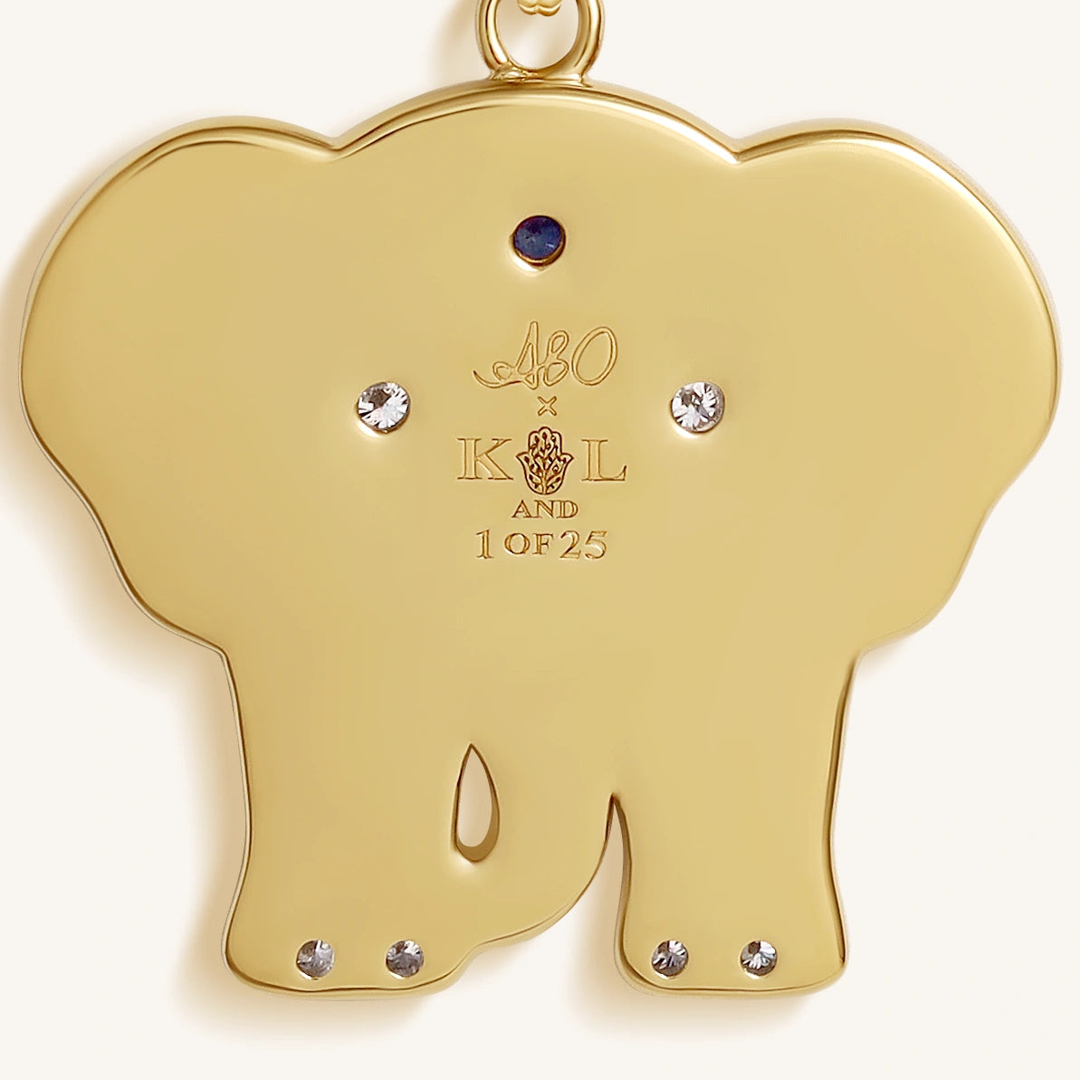 Tranquil Aura Elephant Multi-Gemstone Necklace