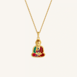 Radiant Stillness Buddha Charm Necklace