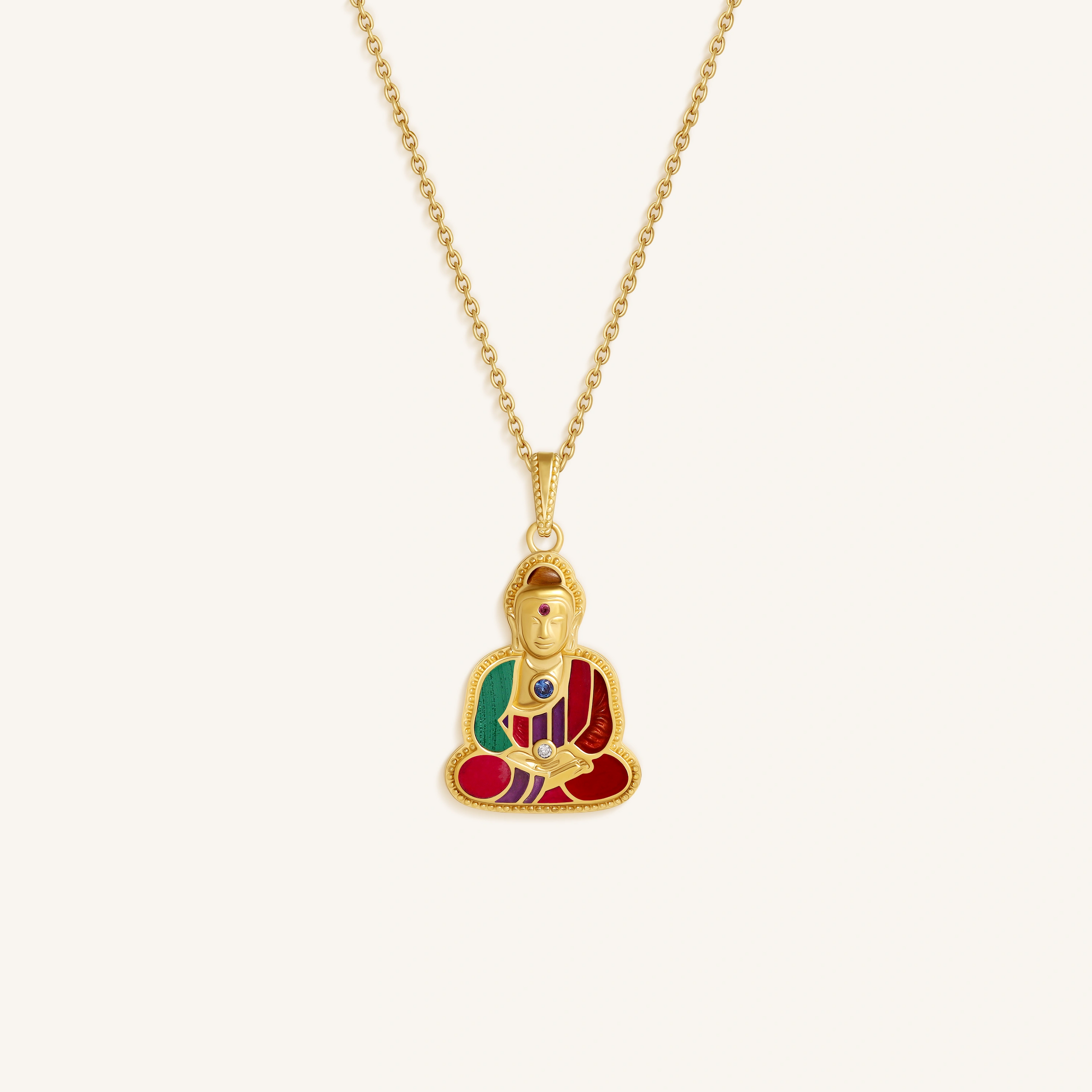Radiant Stillness Buddha Charm Necklace