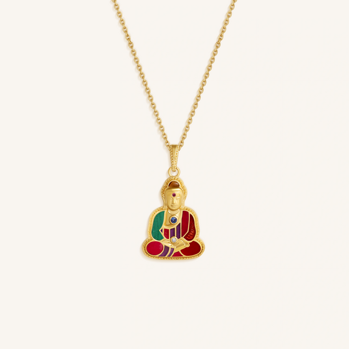 Radiant Stillness Buddha Charm Necklace