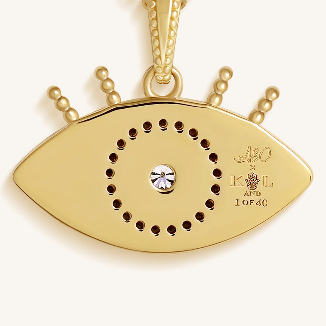 Radiant Gaze Evil Eye Aquamarine Necklace