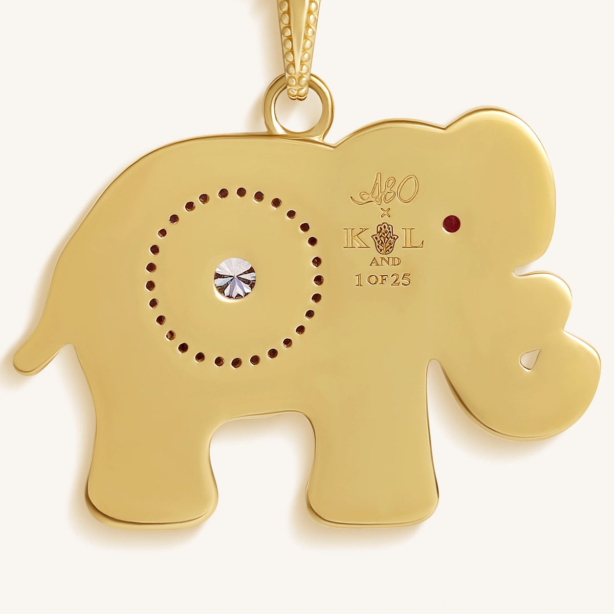 Majestic Wisdom Elephant Multi-Gemstone Necklace