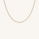 Dual Protection Hamsa & Evil Eye Mixed Metal Necklace