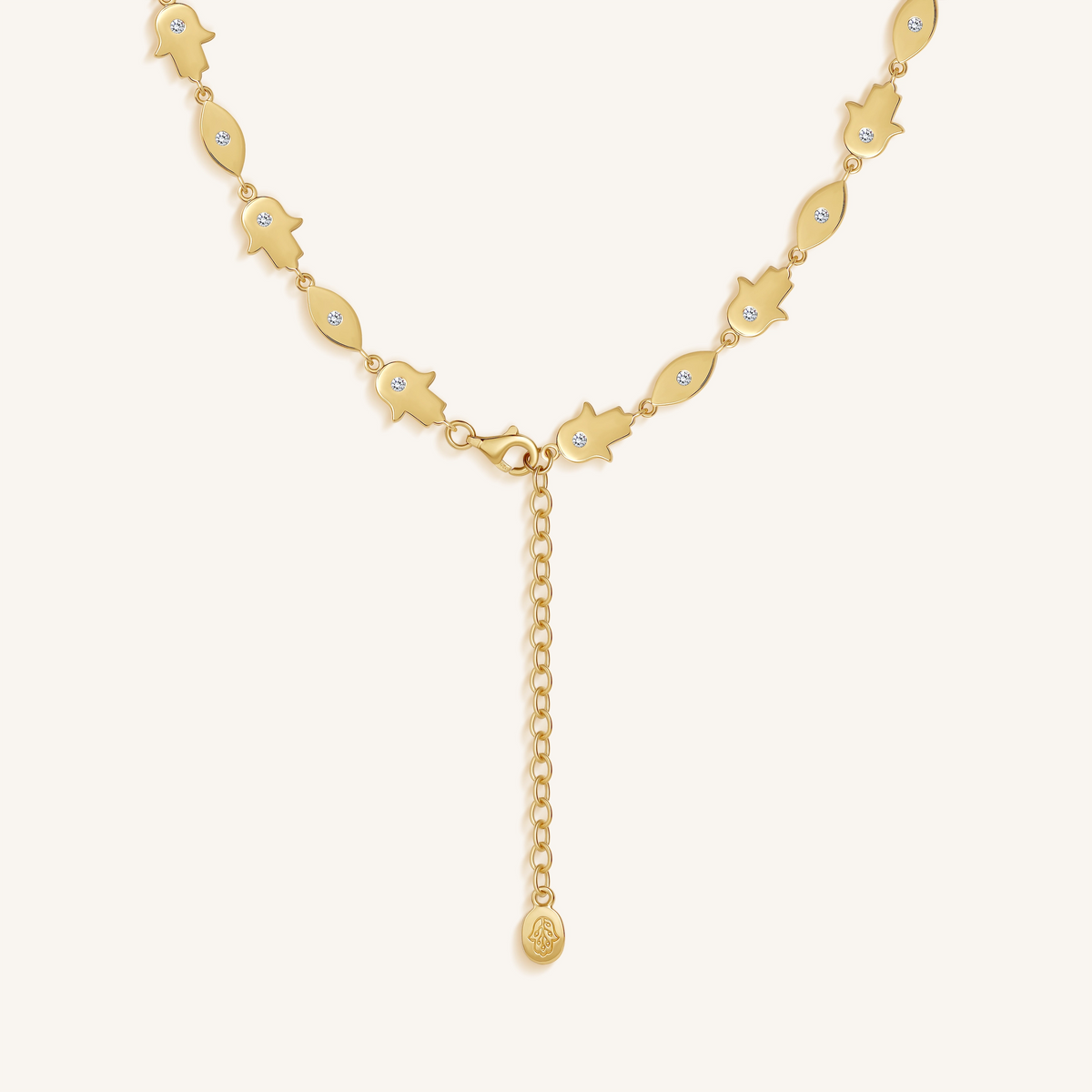 Eternal Fortune Hamsa & Evil Eye Necklace