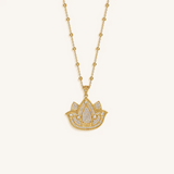 Lotus of Tranquility Gold Necklace