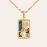 Guided Growth Bam Suit Multi-Stone Mahjong Necklace