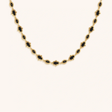 Blessed Horizon Evil Eye & Hamsa Onyx Necklace