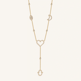 Radiant Harmony Multi-Charm Necklace