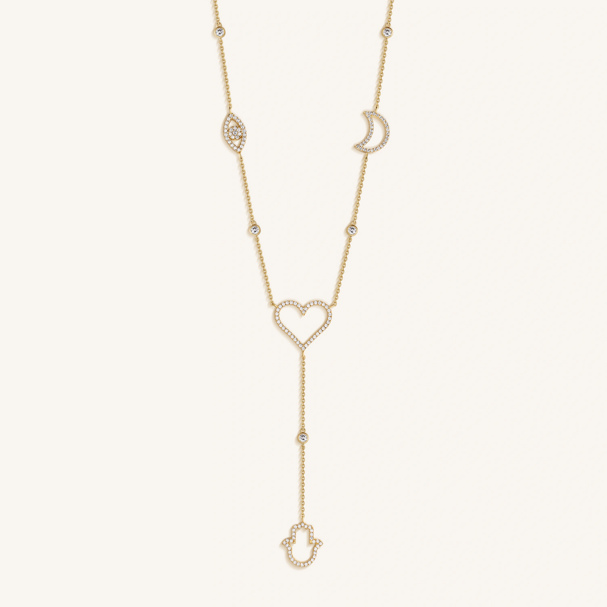 Radiant Harmony Multi-Charm Necklace