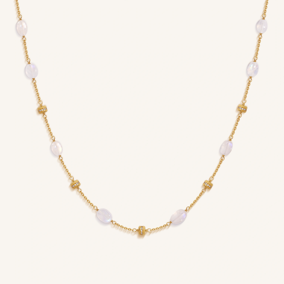 Moonlit Radiance Moonstone Necklace