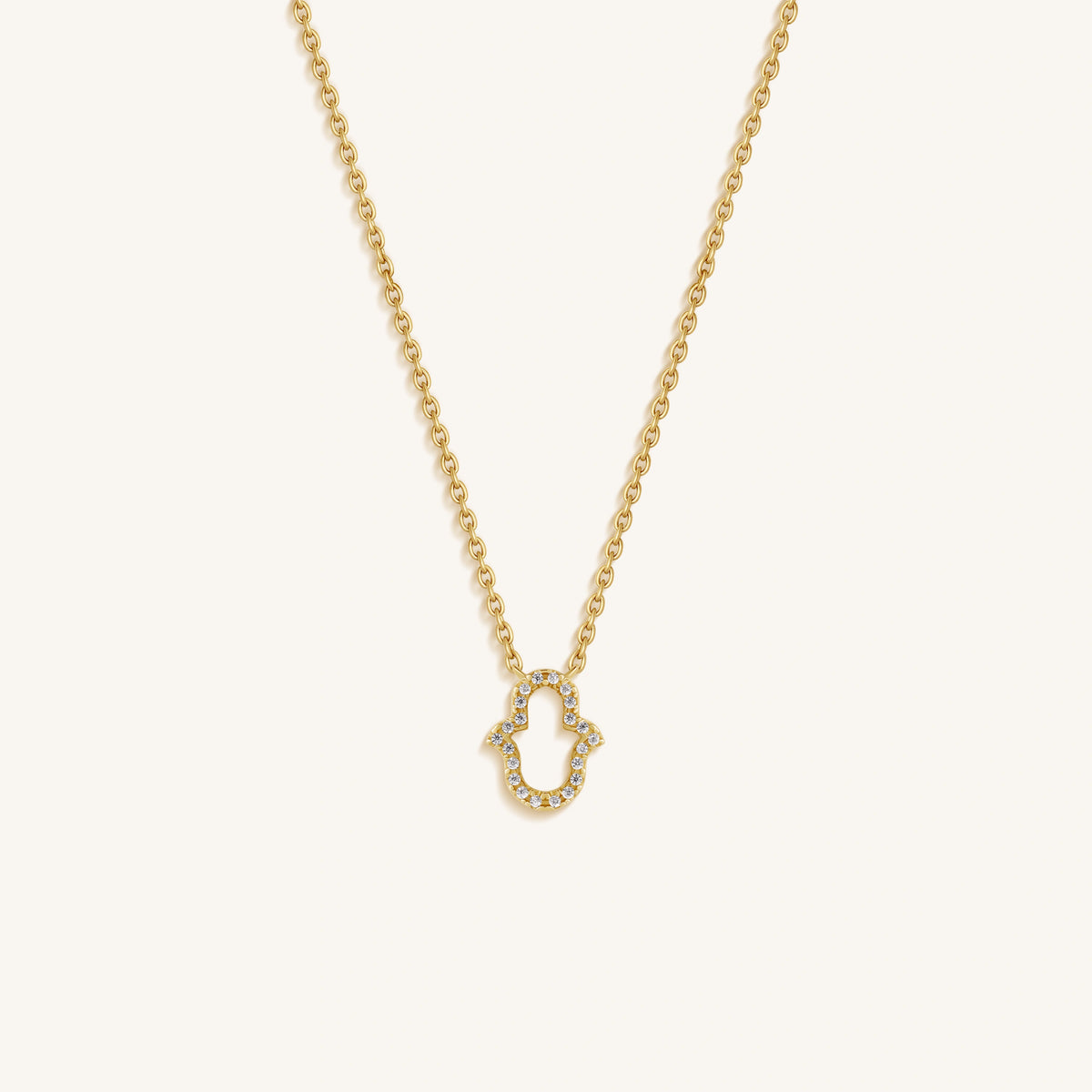 Serene Focus Hamsa Protection Necklace