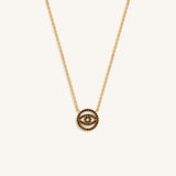 Obsidian Grace Evil Eye Necklace