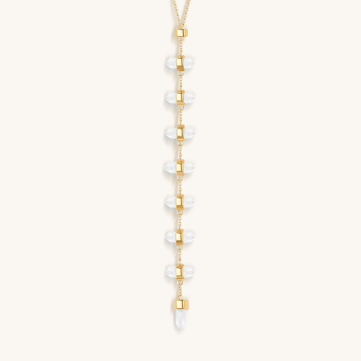 Magnified Vibrations Clear Quartz Necklace