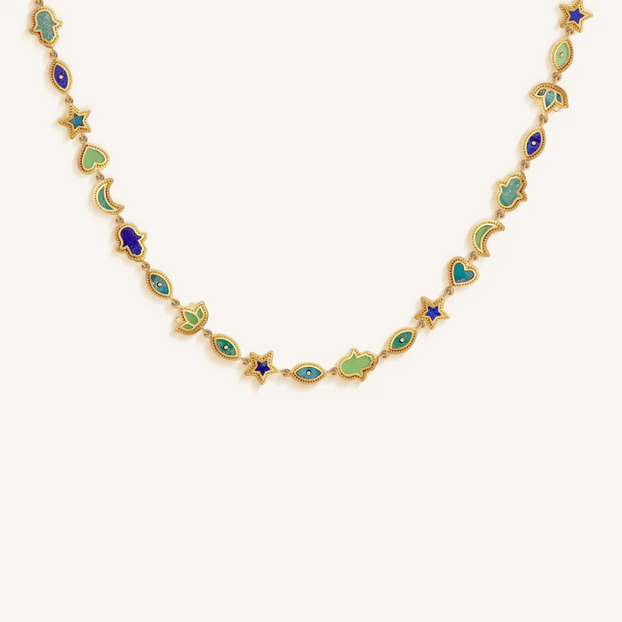 Sacred Blessings Multi-Stone Necklace