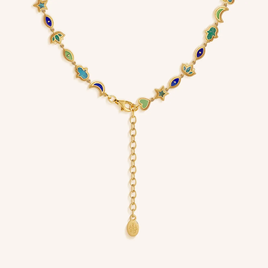 Sacred Blessings Multi-Stone Necklace