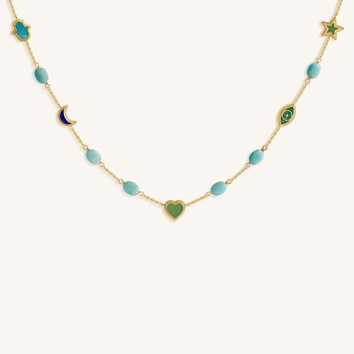 Celestial Guidance Multi-Stone Necklace