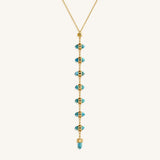 Sacred Horizons Turquoise Multi-Symbol Lariat Necklace