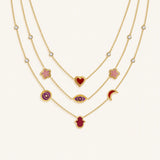 Aligned Affection Multi-Stone Layered Necklace