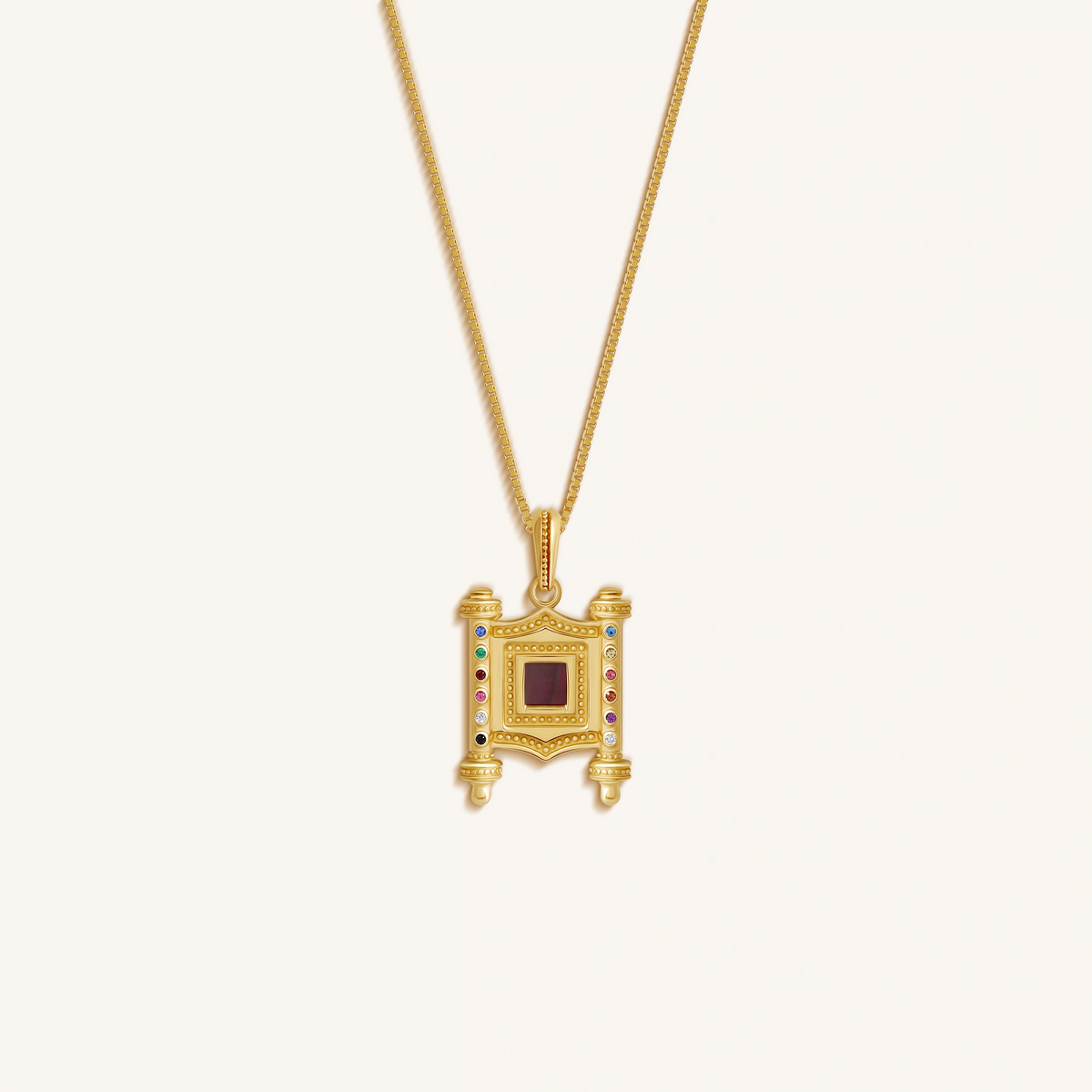Prism of Faith 12 Tribes Gem Torah Nano Chip Necklace