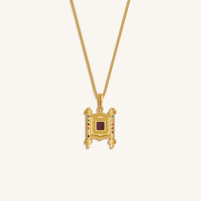 Prism of Faith 12 Tribes Gem Torah Nano Chip Necklace