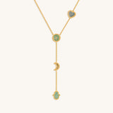 Dreams Fulfilled Multi-Stone & Multi-Symbol Gold Necklace