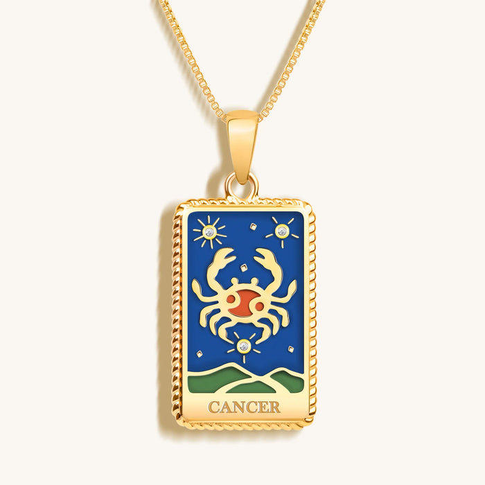 Genuine Emotions - Cancer Card Necklace