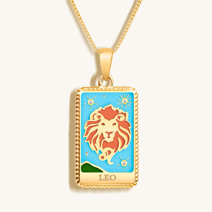 Royal Presence - Leo Card Necklace