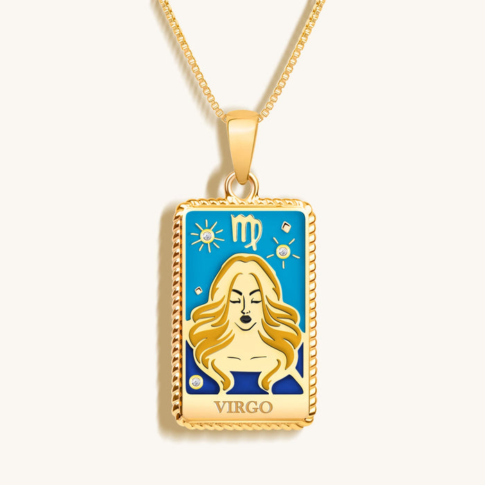 Earthy Wisdom - Virgo Card Necklace